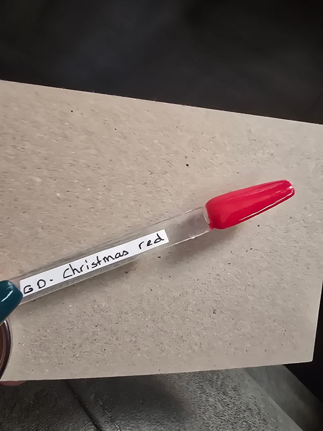 Customer photo review of Christmas Red Dipping Powder