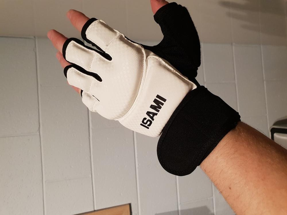 Customer photo review of Isami Karate Gloves