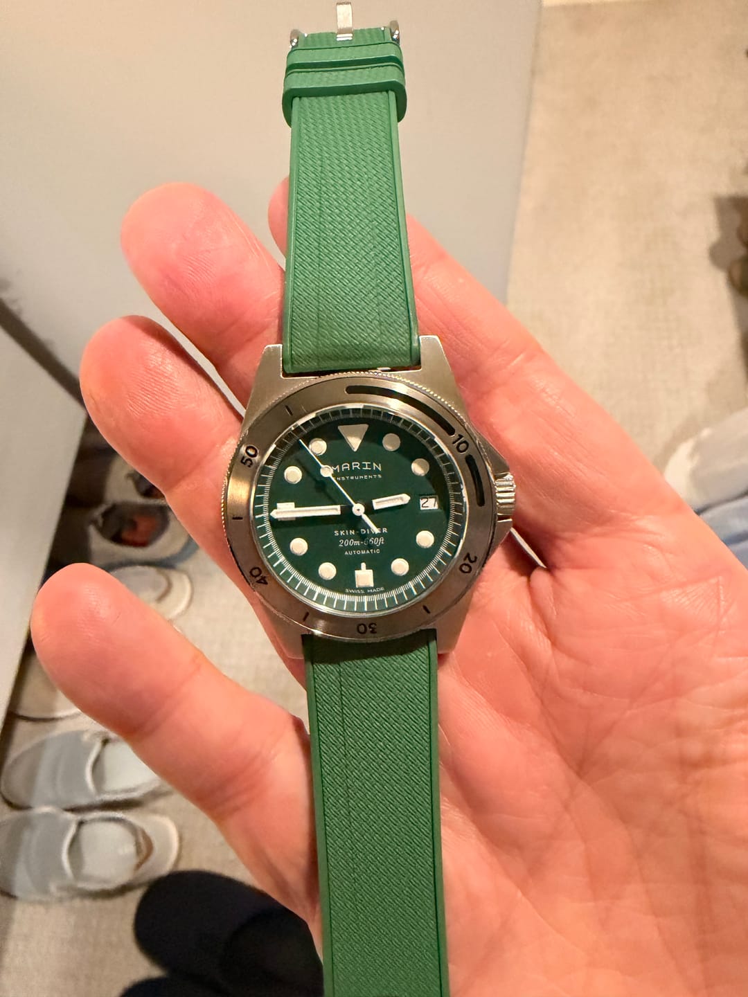 Customer photo review of Shark Skin Rubber - Green