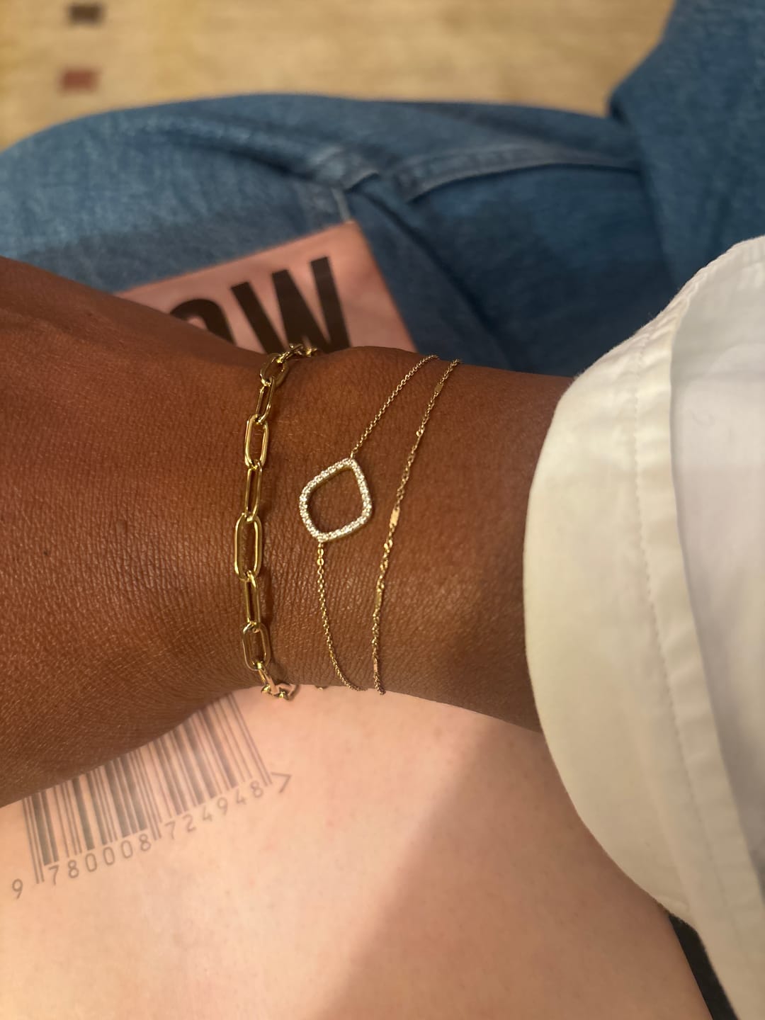 Customer photo review of Paperclip Bracelet
