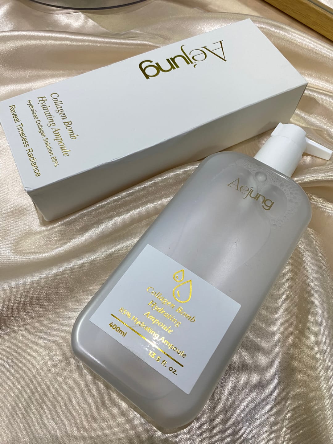 Customer photo review of Aejung™ Collagen Bomb Hydrating Ampoule