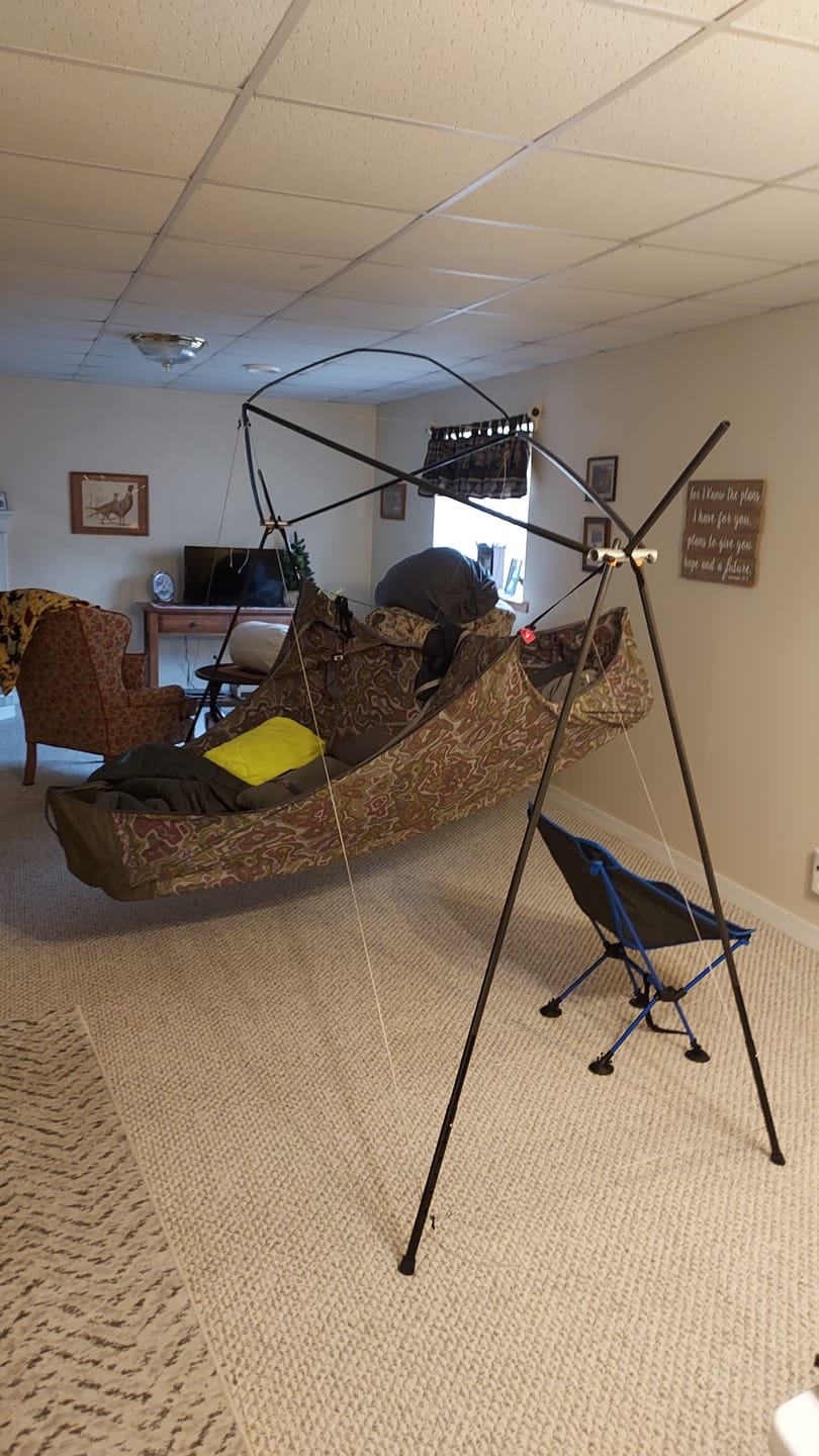 Customer photo review of Cricket 2.0 Hammock Stand (Ultralight)