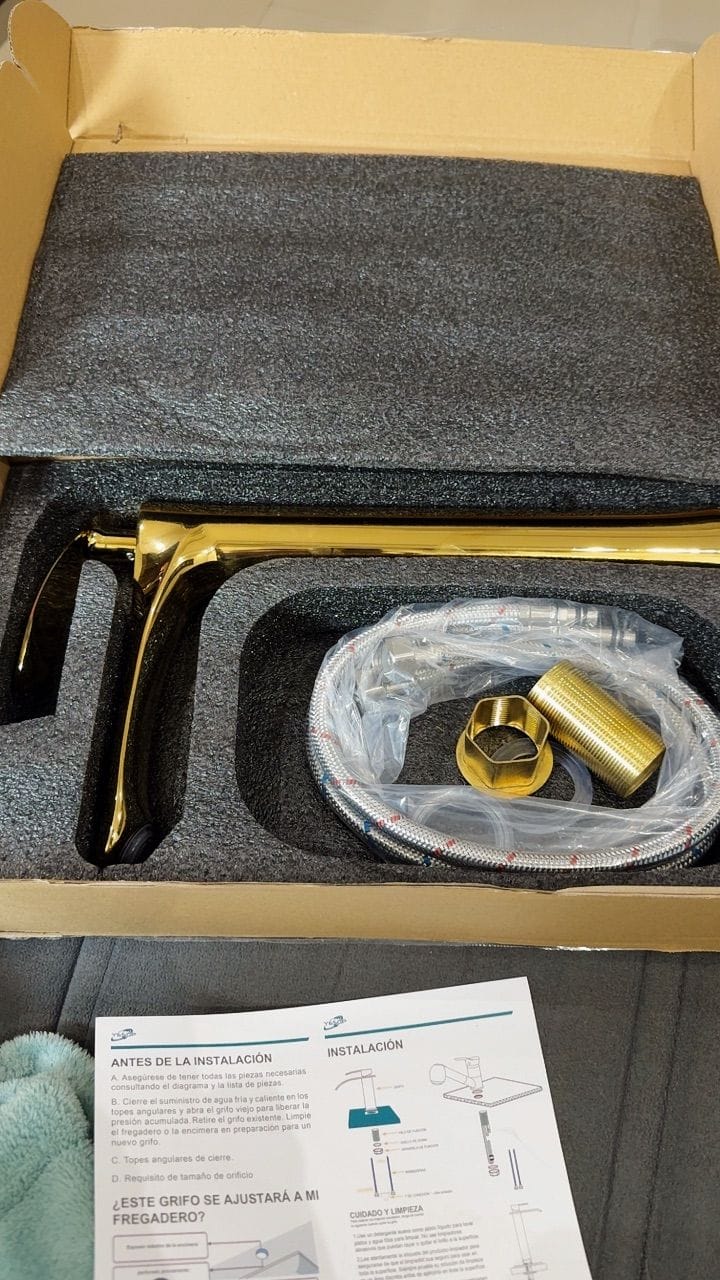Customer photo review of Torneira Para Banheiro Gourmet Monocomando Aqua Lux