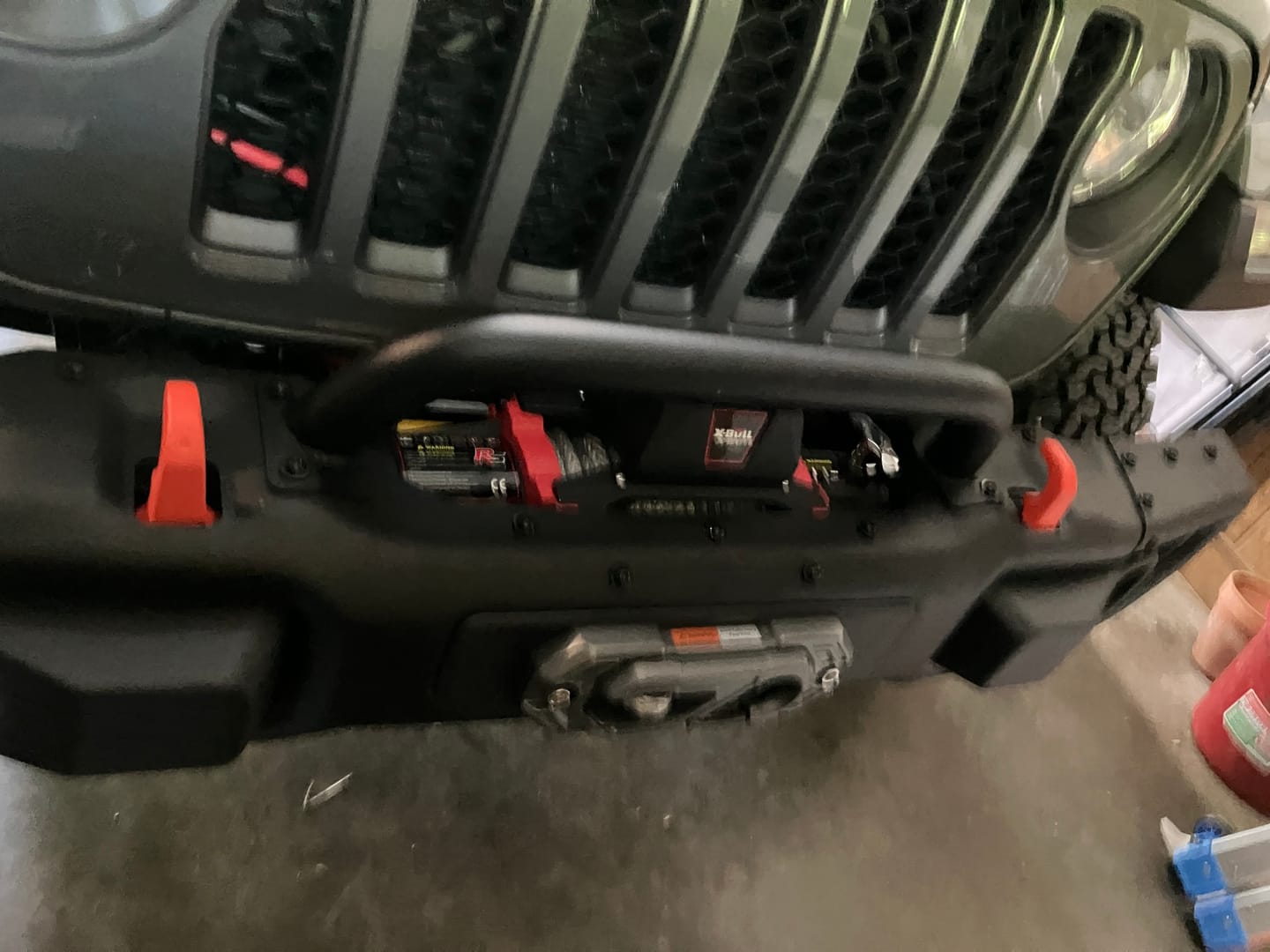 Customer photo review of X-BULL Electric Winch XRS 13500 LBS 12V Synthetic Rope for Towing Truck Off Road with 2 in 1 Wireless Remote