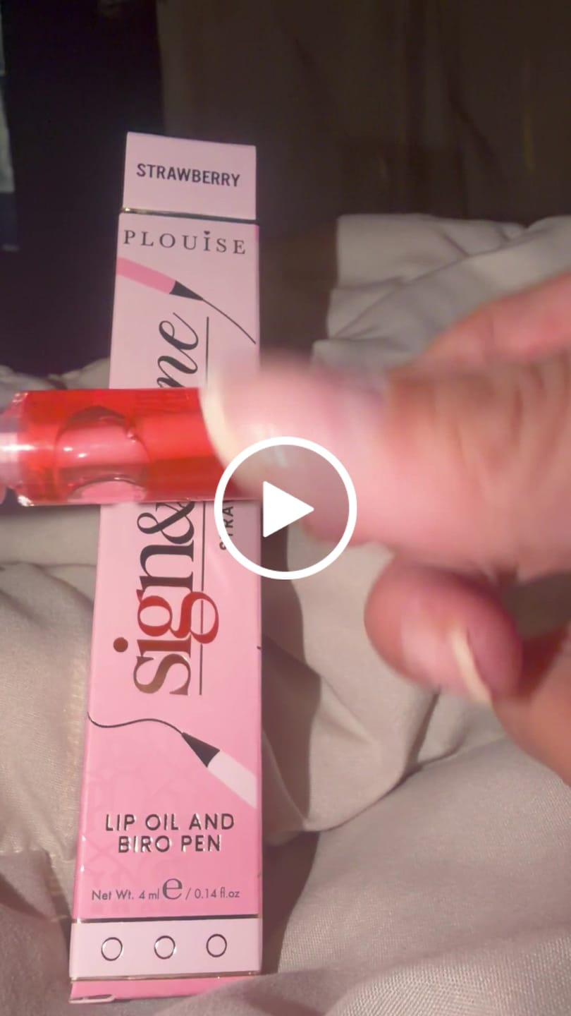 Customer video review of Back to Business Sign And Shine Lip Oil Pen - PRE-ORDER