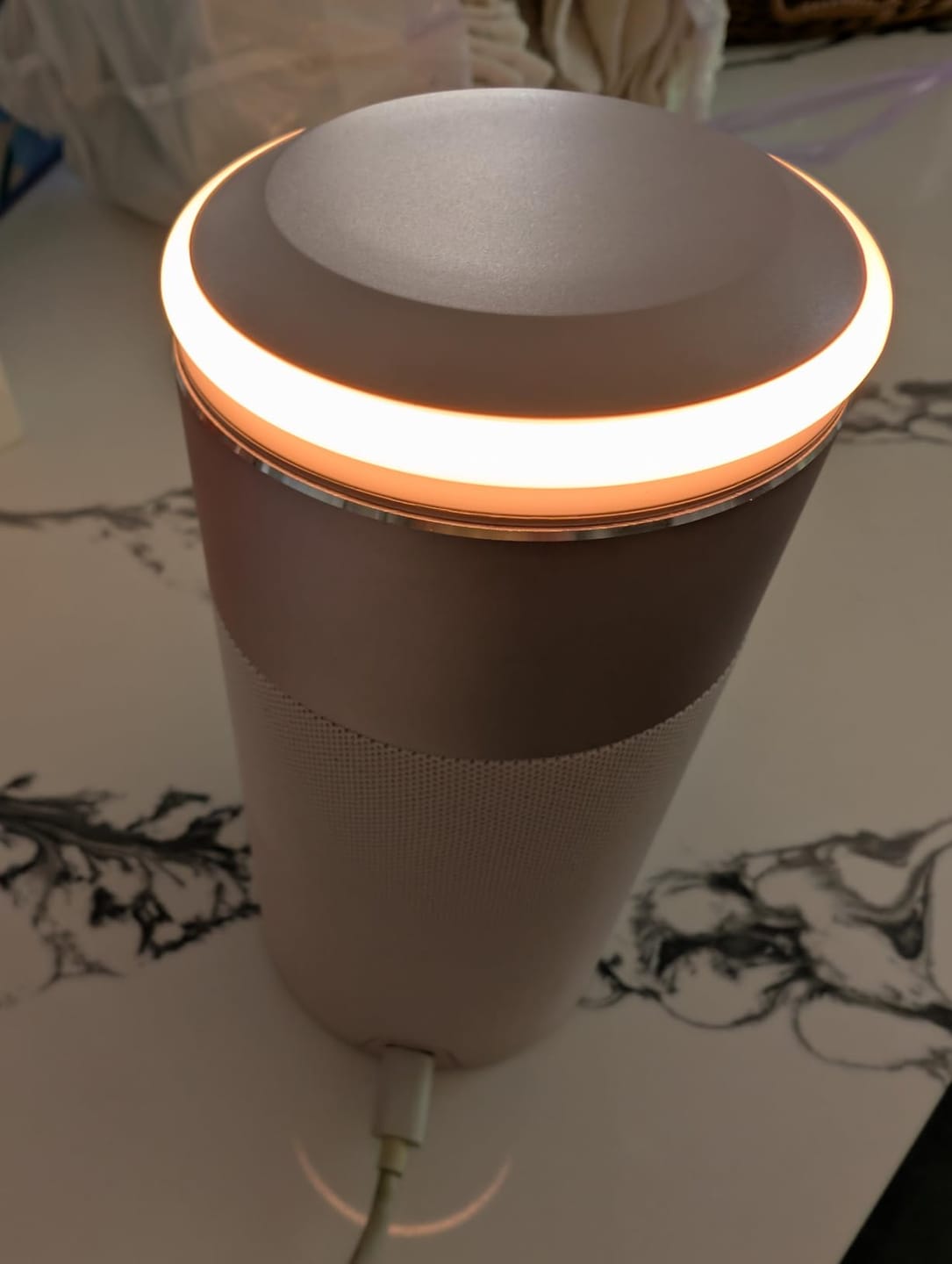 Customer photo review of GlowCharge 3-in-1 Charging Speaker