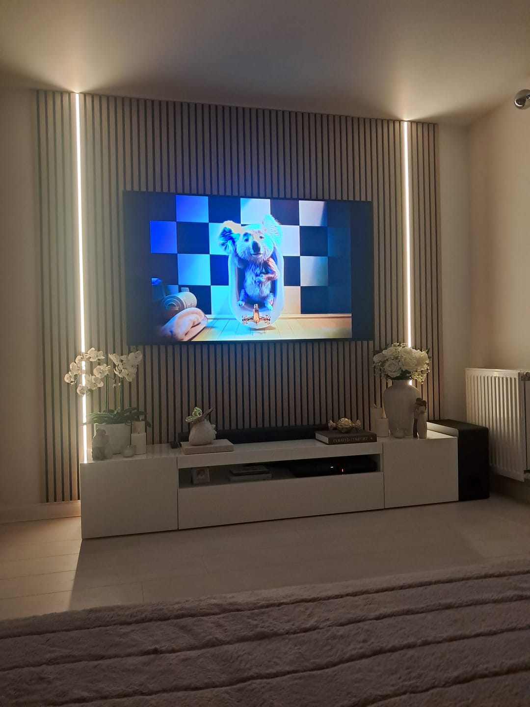 Customer photo review of White Ash Acoustic Wall Panel