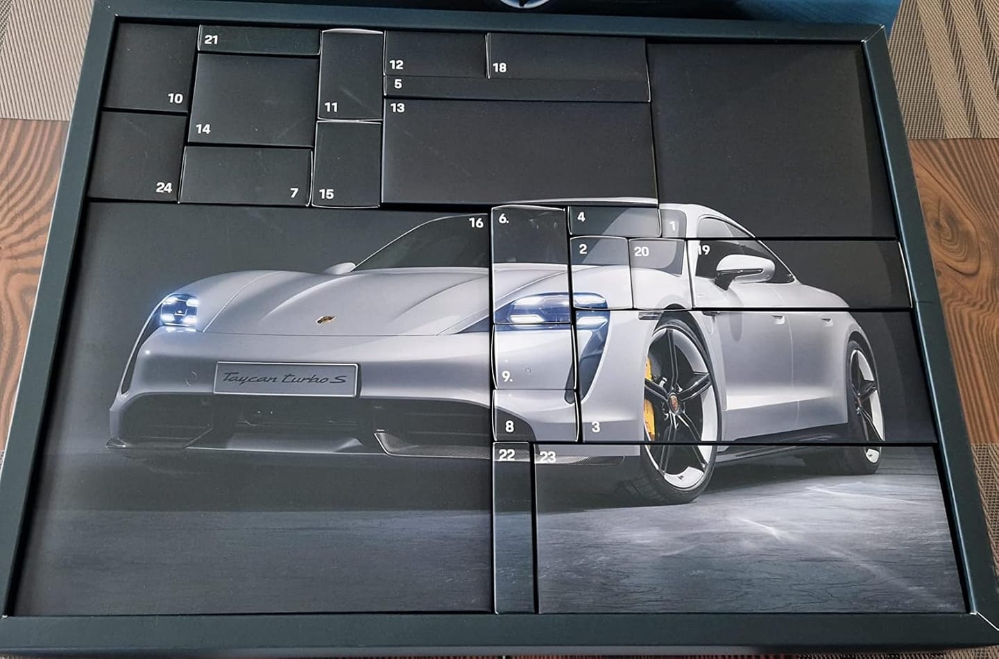 Customer photo review of Porsche Taycan Advent Calendar 1:24