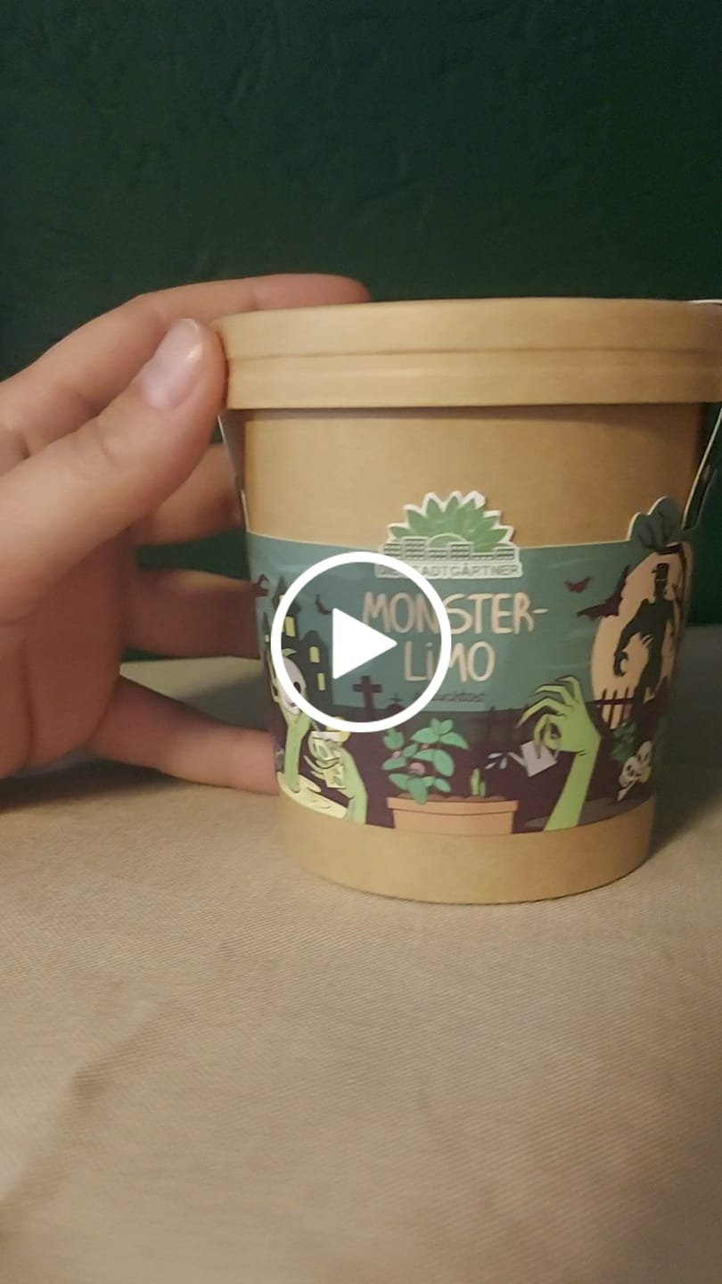 Customer video review of Monsterlimo Anzuchtset – Minze im Halloween-Becher