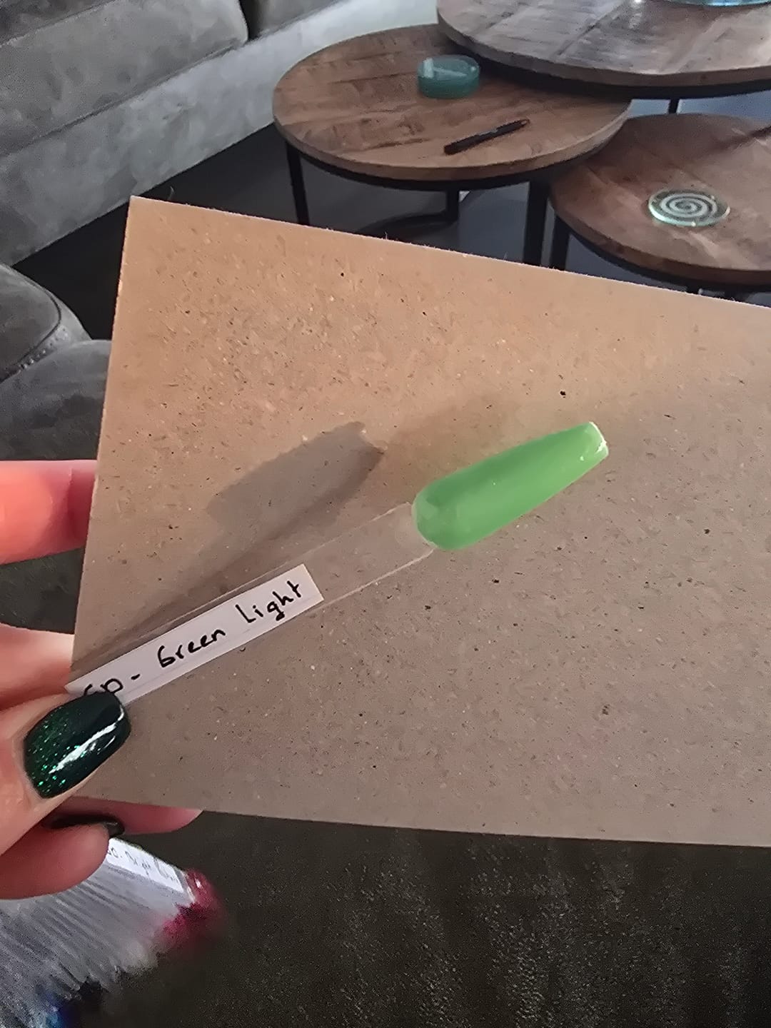Customer photo review of Green Light Dipping Powder