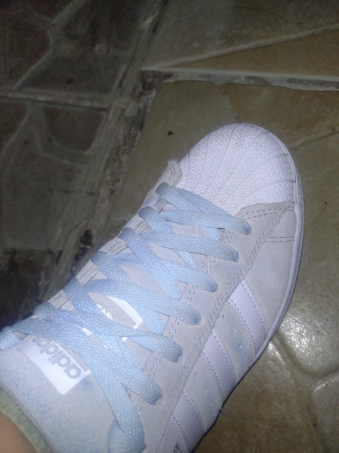 Customer photo review of Basic Laces (Baby Blue)