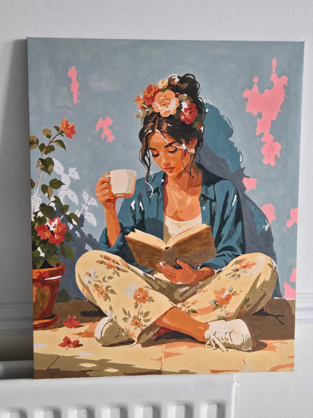 Customer photo review of Floral Escape | Paint by Number
