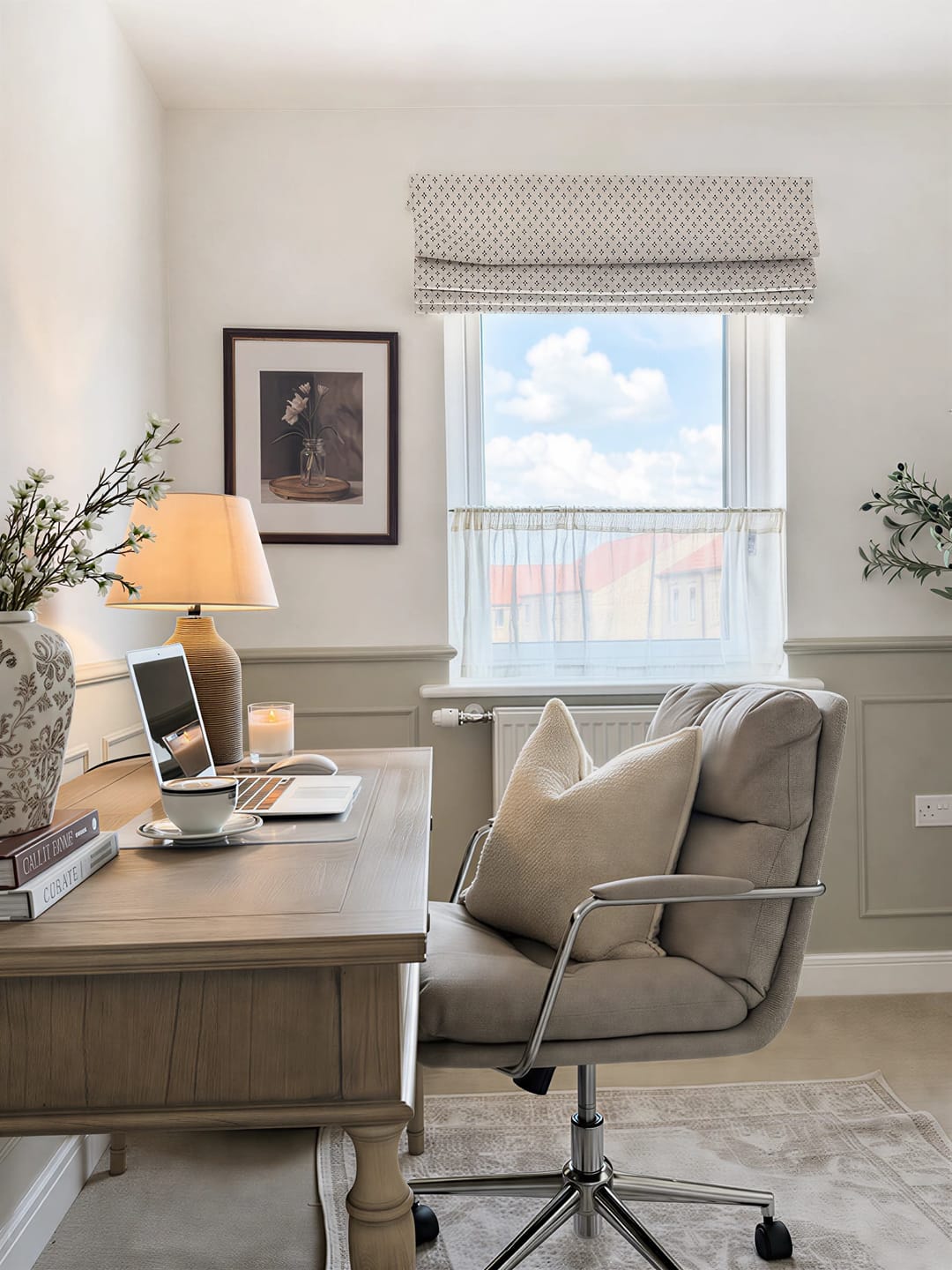 Customer photo review of Aurelia Custom Roman Shades