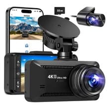 Customer photo review of 4K Dashcam mit 3,94" Bildschirm / Vorne & hinten / Autokamera mit 170° Weitwinkelansicht / Nachtsicht / Parküberwachung / G-Sensor