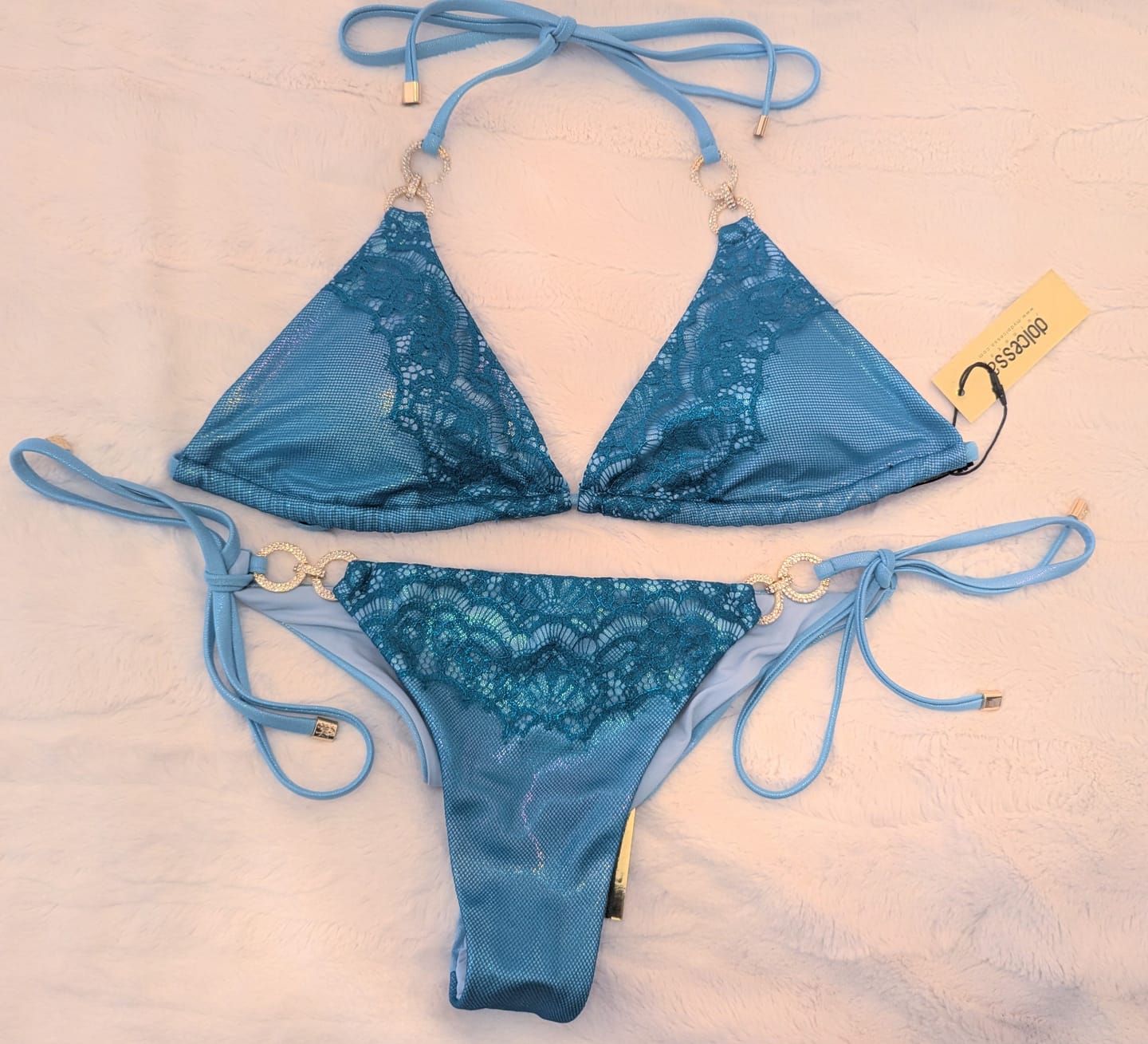 Customer photo review of Sky Blossom Tieside