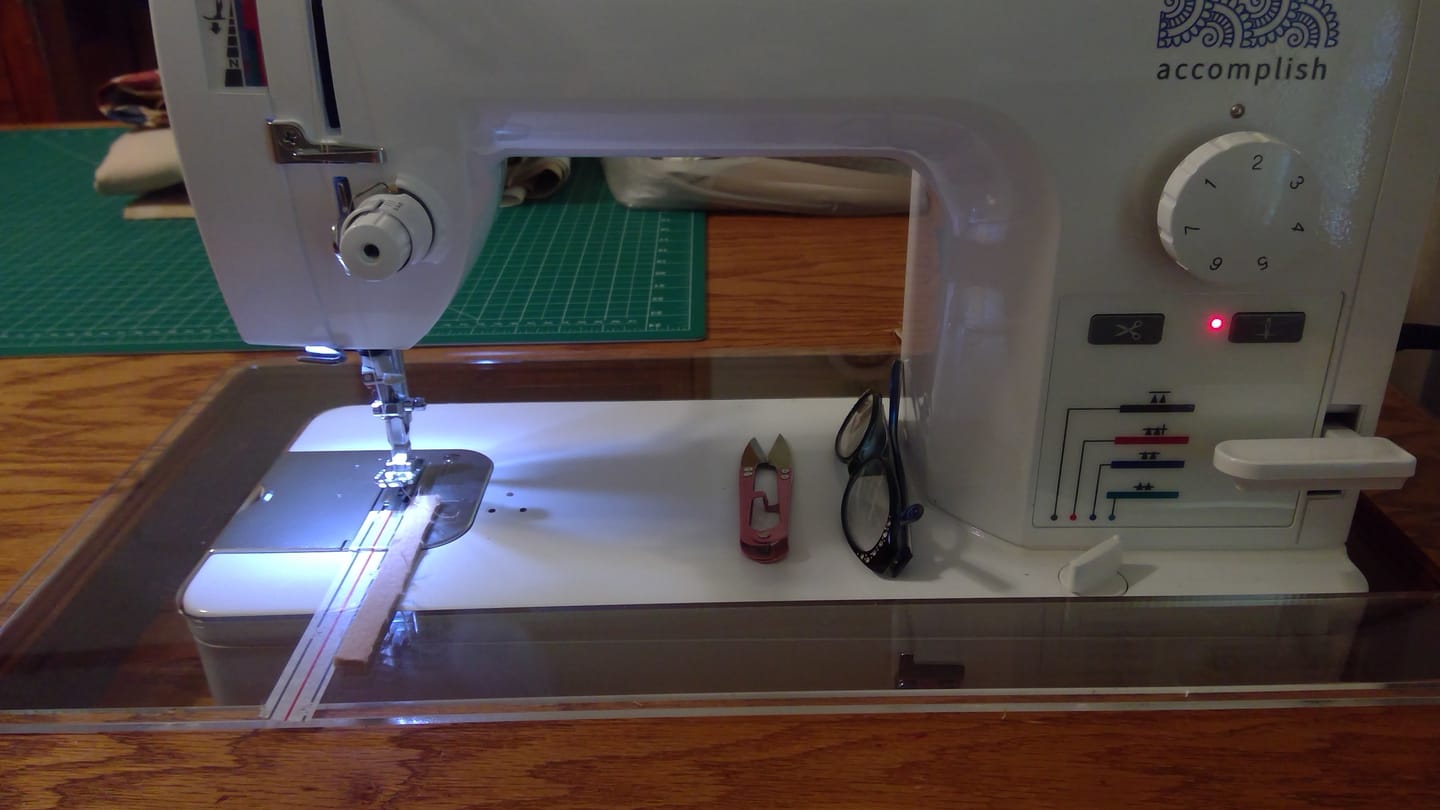 Customer photo review of Sew Steady Custom Acrylic Cabinet Insert