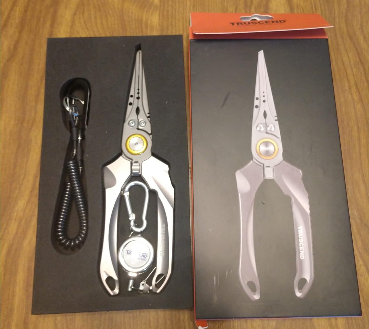 Customer photo review of Lockable Fishing Pliers with Ergonomic Handle & Teflon Coating