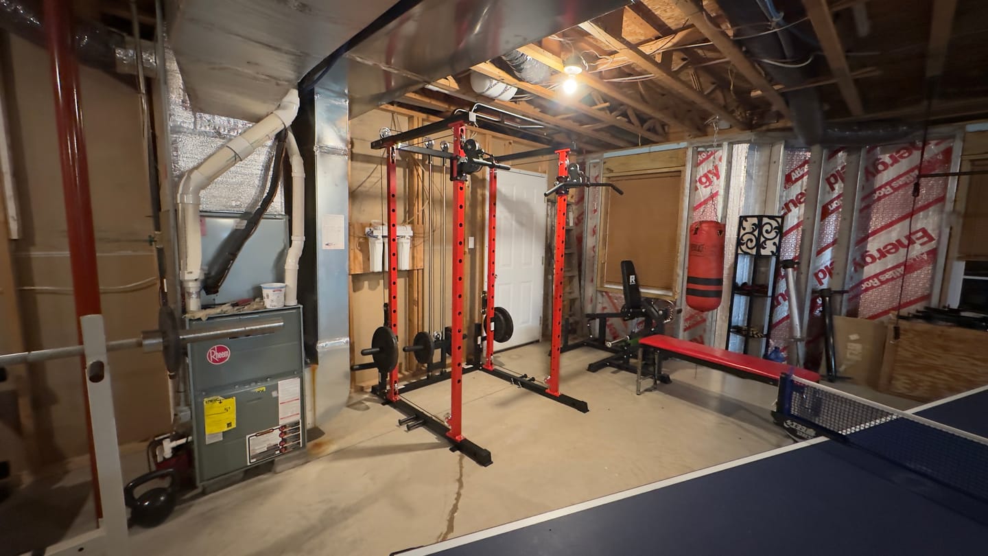Customer photo review of RitFit P3 Power Cage 1200lbs with Smooth Cable System & Aluminum Pulleys