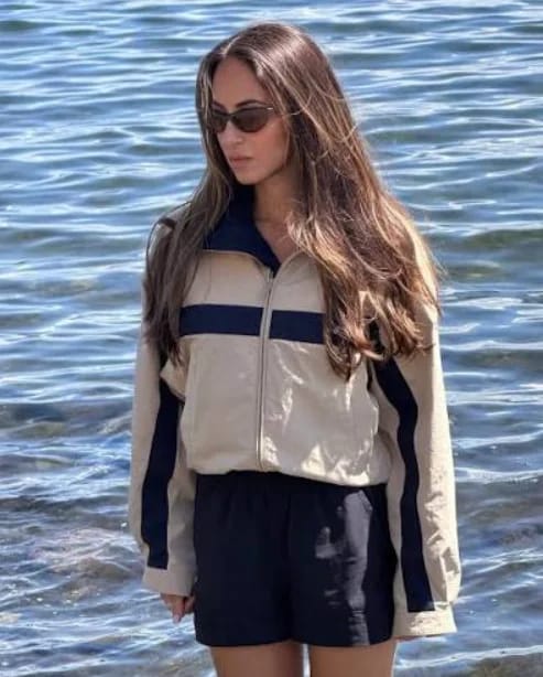 Customer photo review of Amanda Vintage Bomber Jacket