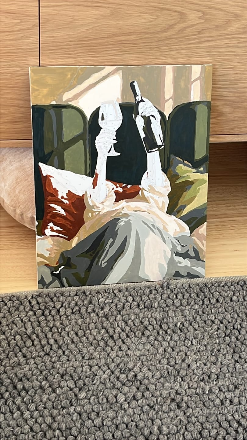 Customer photo review of Surprise Painting | Paint by Numbers
