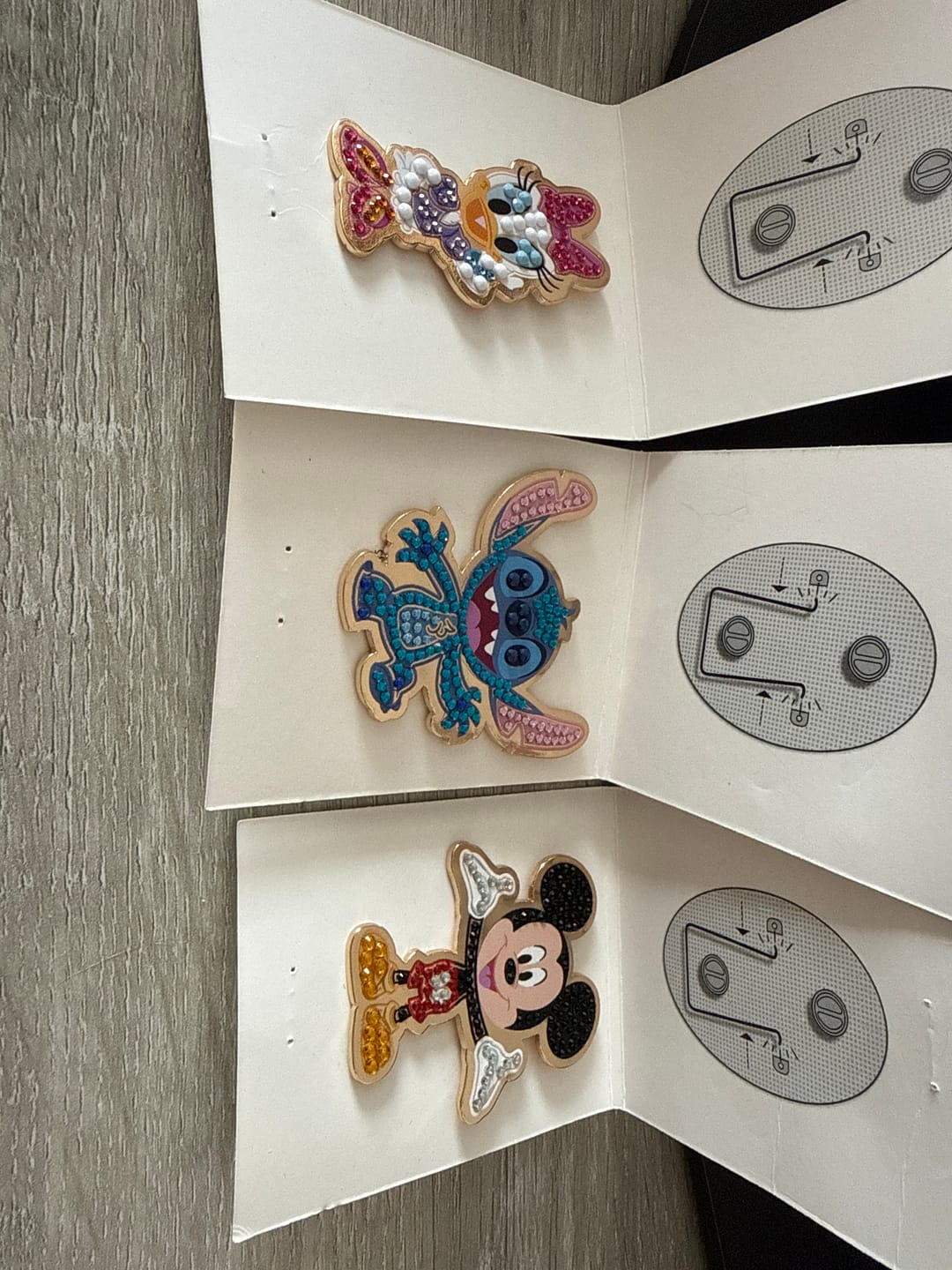 Customer photo review of Disney Crystal Art Pin Badge - Blind Bag