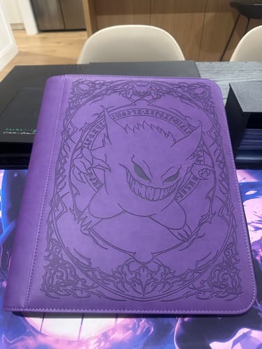 Customer photo review of Purple Evil - Toploader Trading Card Binder