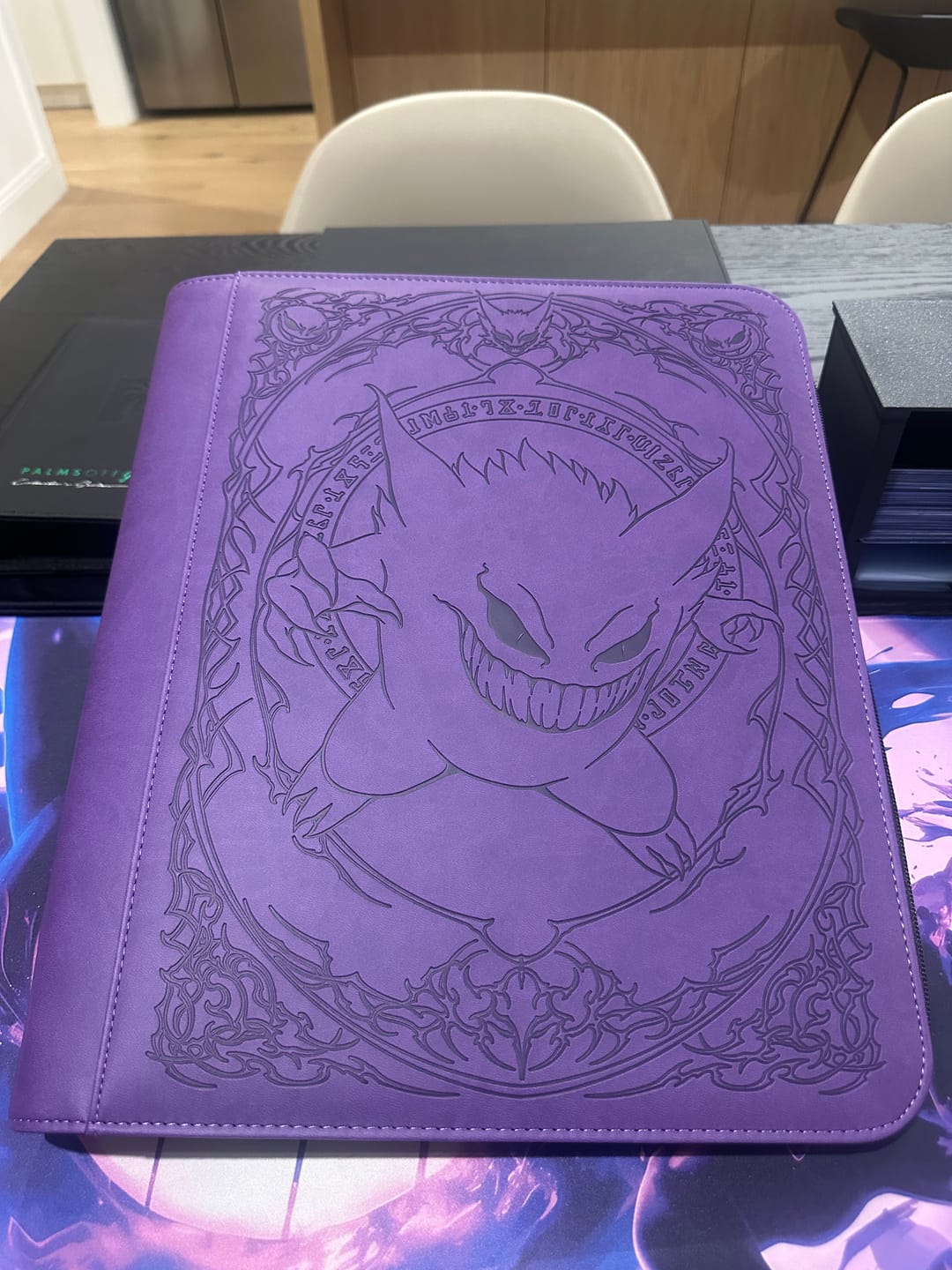Customer photo review of Purple Evil - Toploader Trading Card Binder