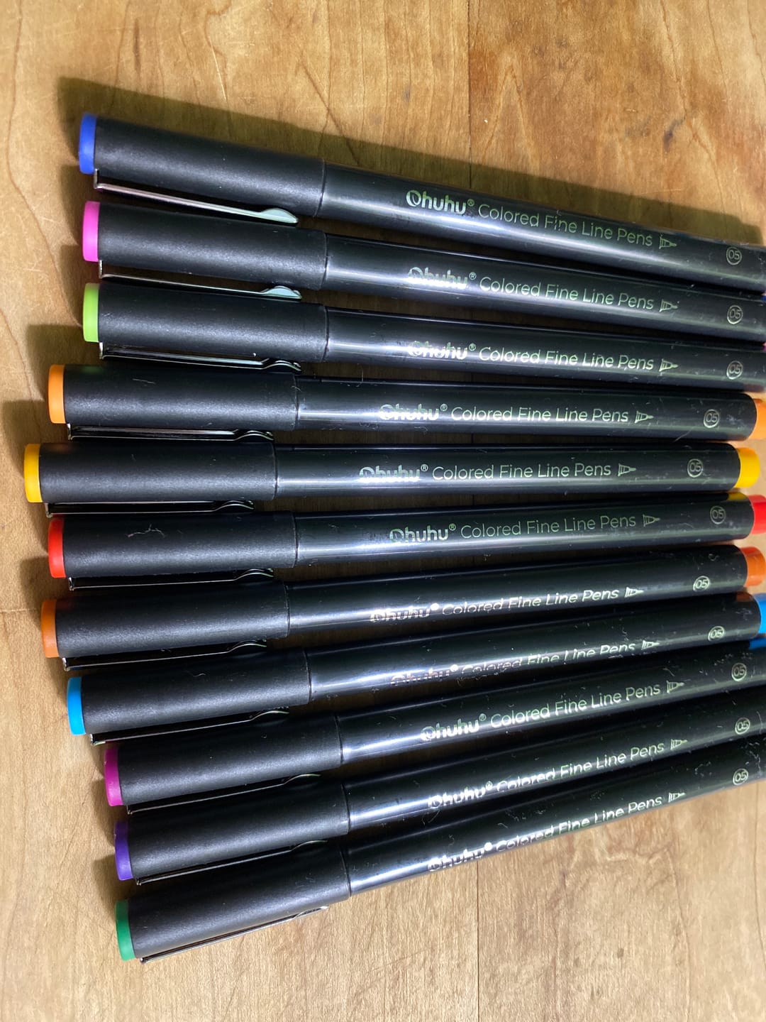 Customer photo review of Ohuhu Hana Highway Fineliner Drawing Pens,18 Pack