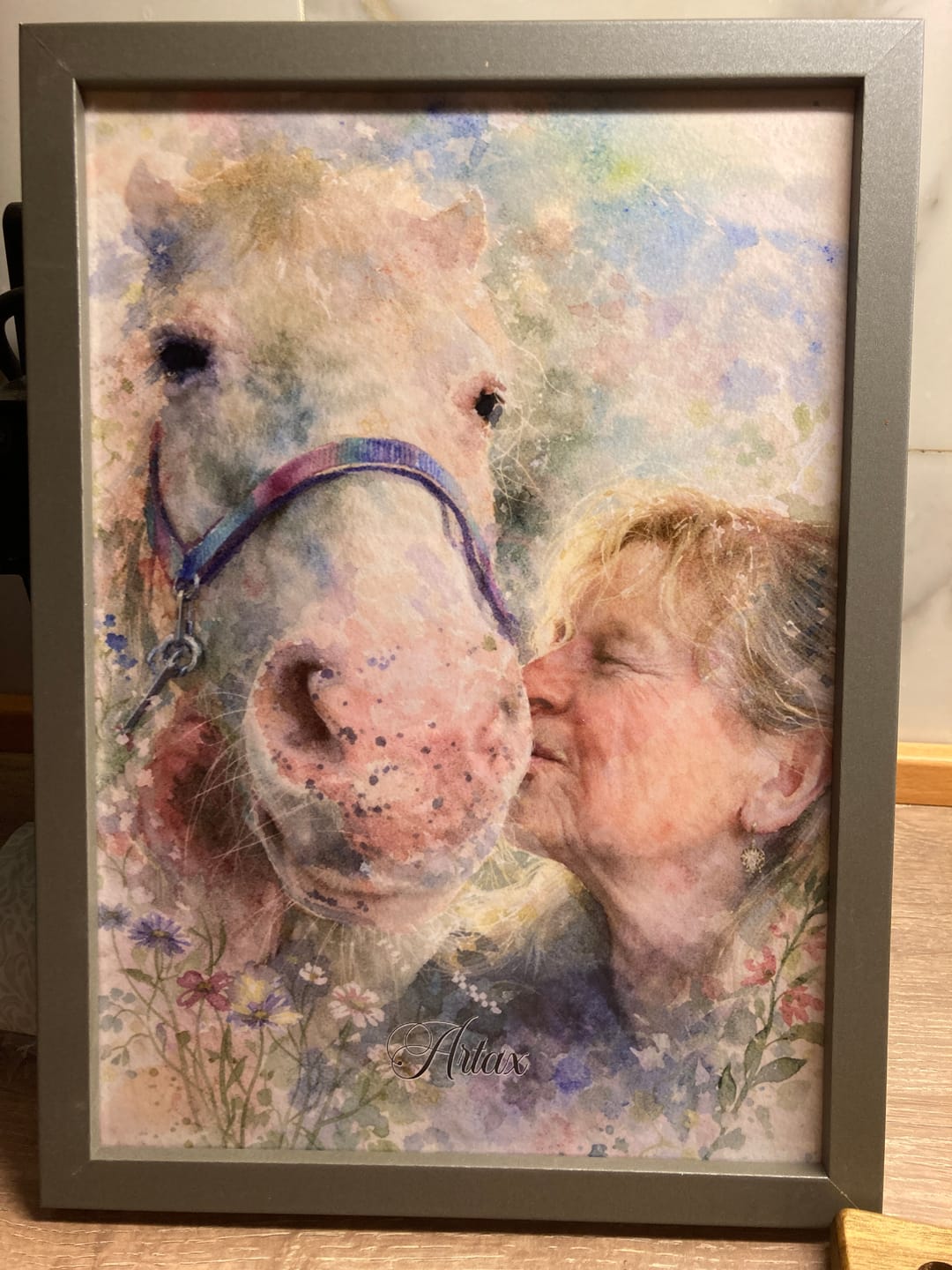 Customer photo review of Personalised Poster - Watercolour