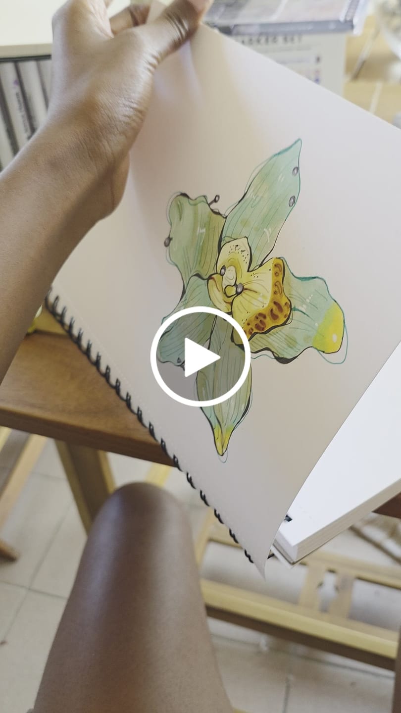Customer video review of Ohuhu Heavyweight Bleedproof Double-Sided Marker Pad, Spiral-Bound - Kamakou