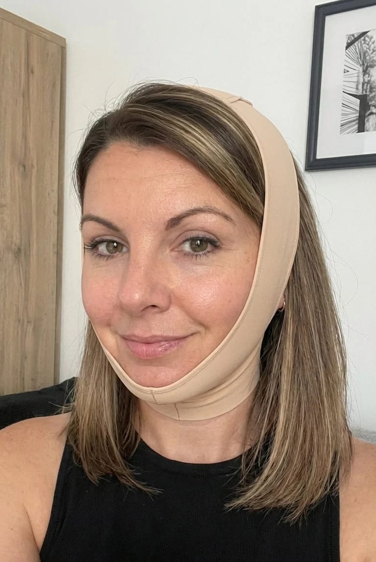 Customer photo review of Venda Escultora Facial de Colágeno  2x1