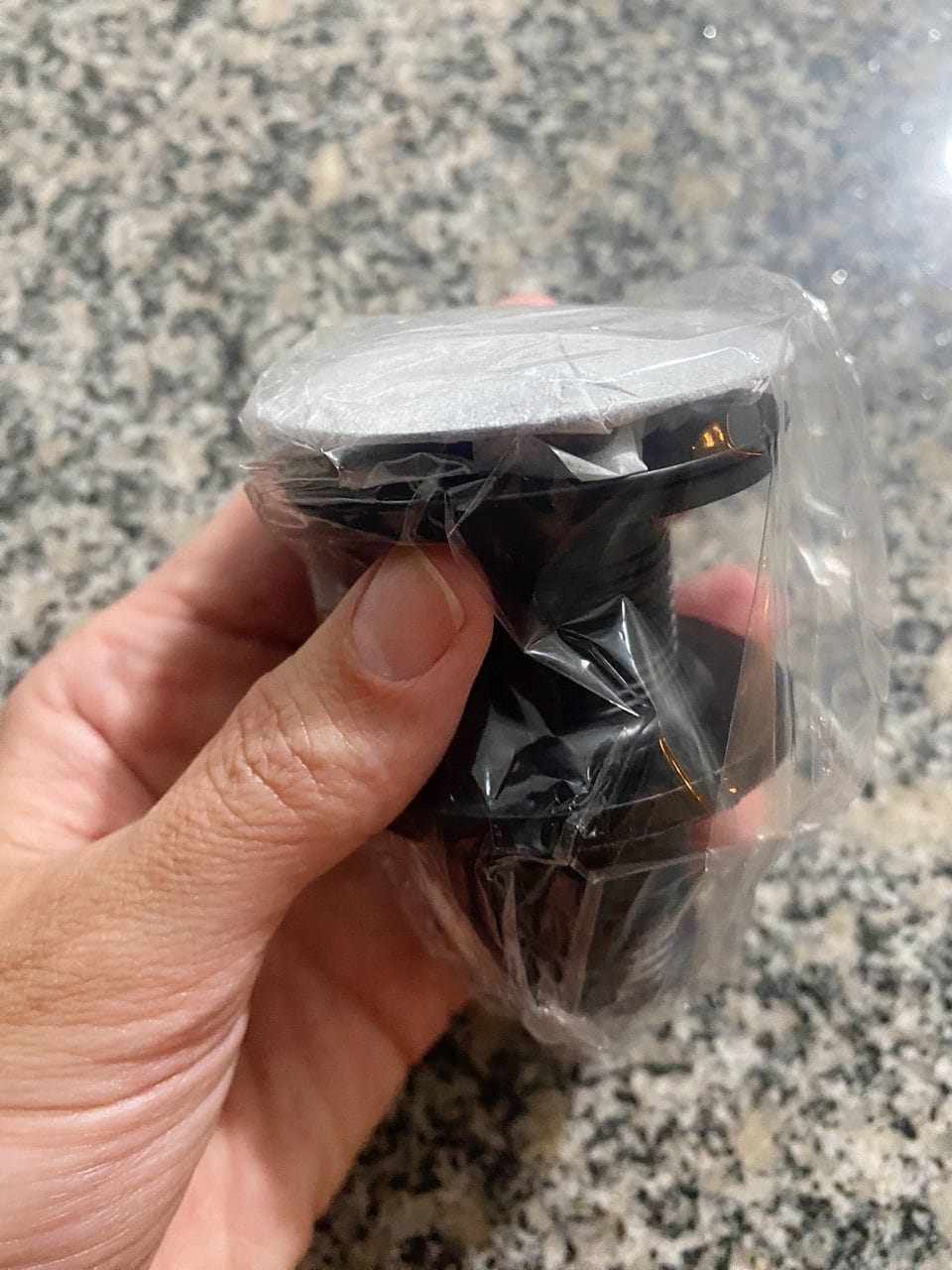 Customer photo review of Válvula Click Pia Banheiro Lavabo Ralo Cuba Preta 7/8 Inox