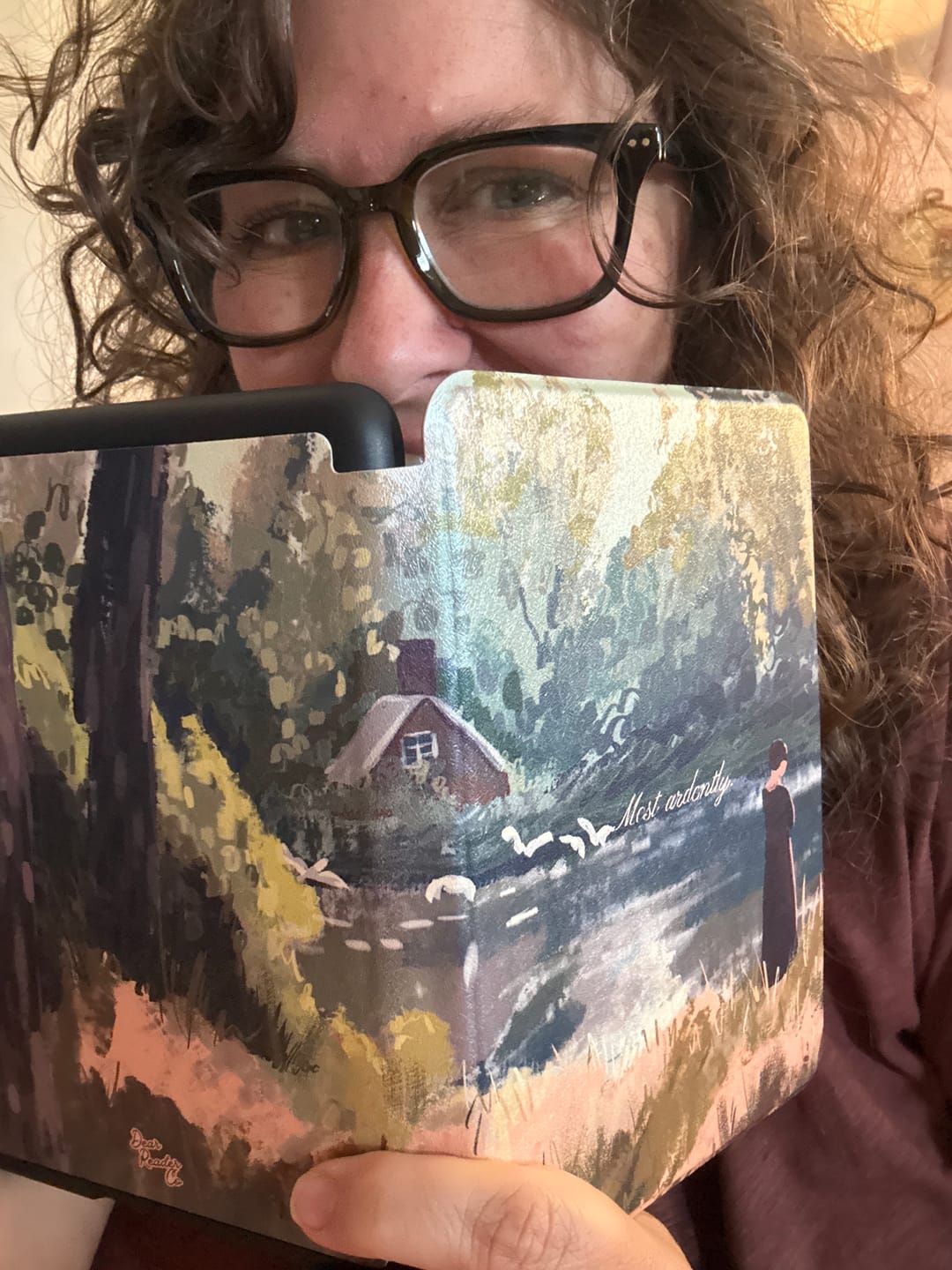 Customer photo review of Most Ardently - Kindle Case