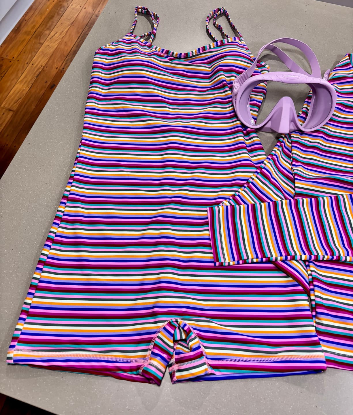 Customer photo review of Pippa Onesie - Electric Dusk