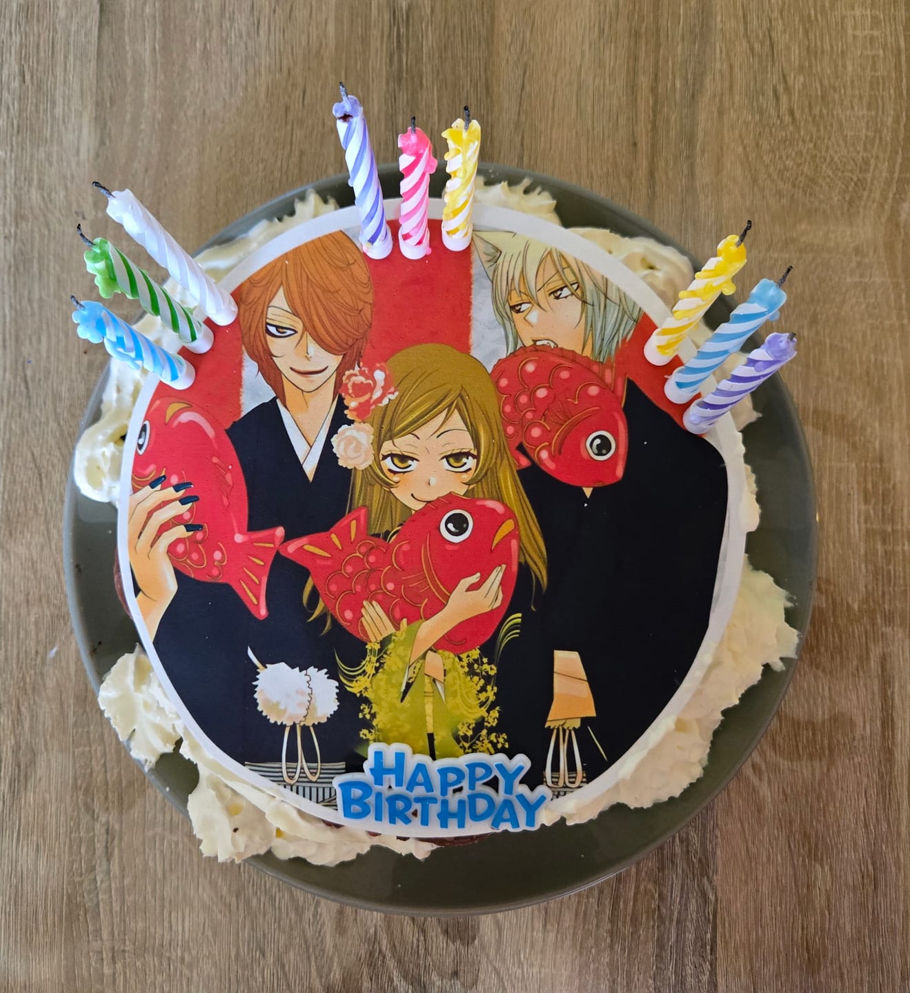 Customer photo review of 20 cm Pre-cut Circle Custom Edible Icing Image