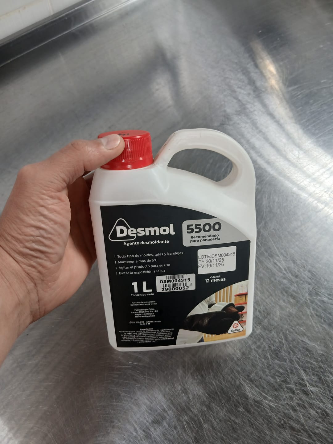 Customer photo review of Aceite Desmol 5500 X 1 L
