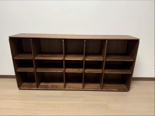 Customer photo review of Soho Walnut Bookcase Combination | Modular Design
