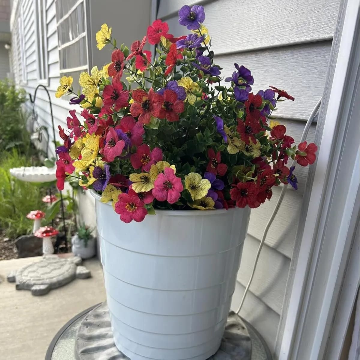 Customer photo review of 💥Last Day 50% OFF💐Outdoor Artificial Flower Decoration