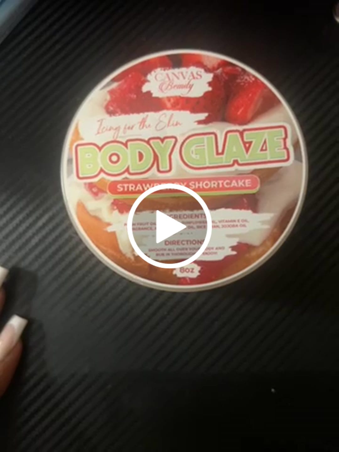 Customer video review of BODY GLAZE: STRAWBERRY SHORTCAKE