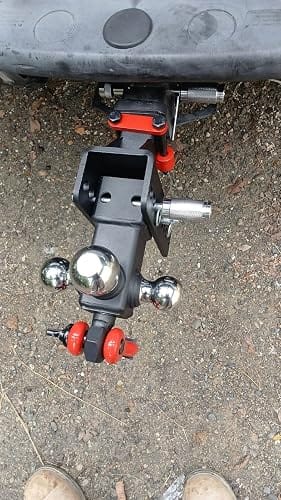 Customer photo review of TYT Adjustable Tri-Ball Hitch for 2″ Receiver – Up to 10K GTW