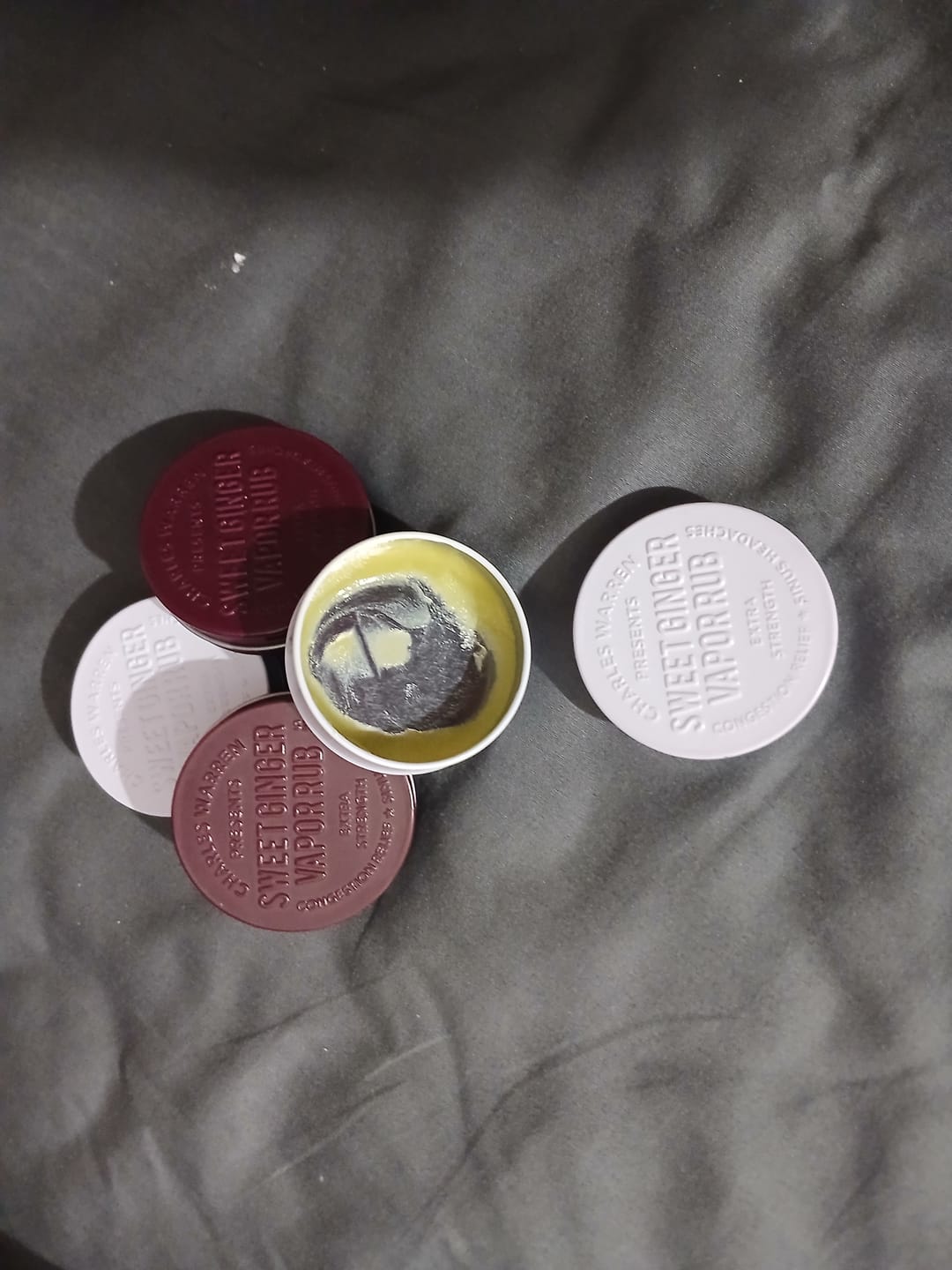 Customer photo review of Extra Strength Sweet Ginger Vapor Rub [Compact]