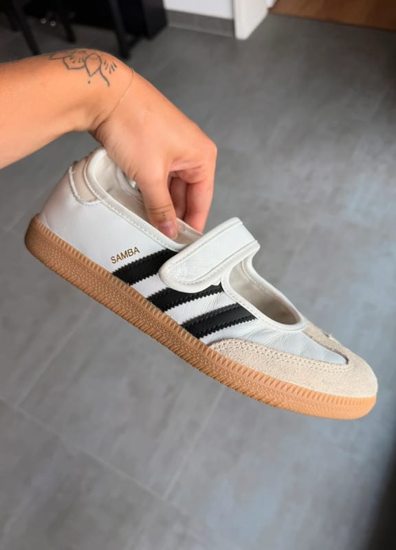Customer photo review of Adidas Samba Jane White Black Gum