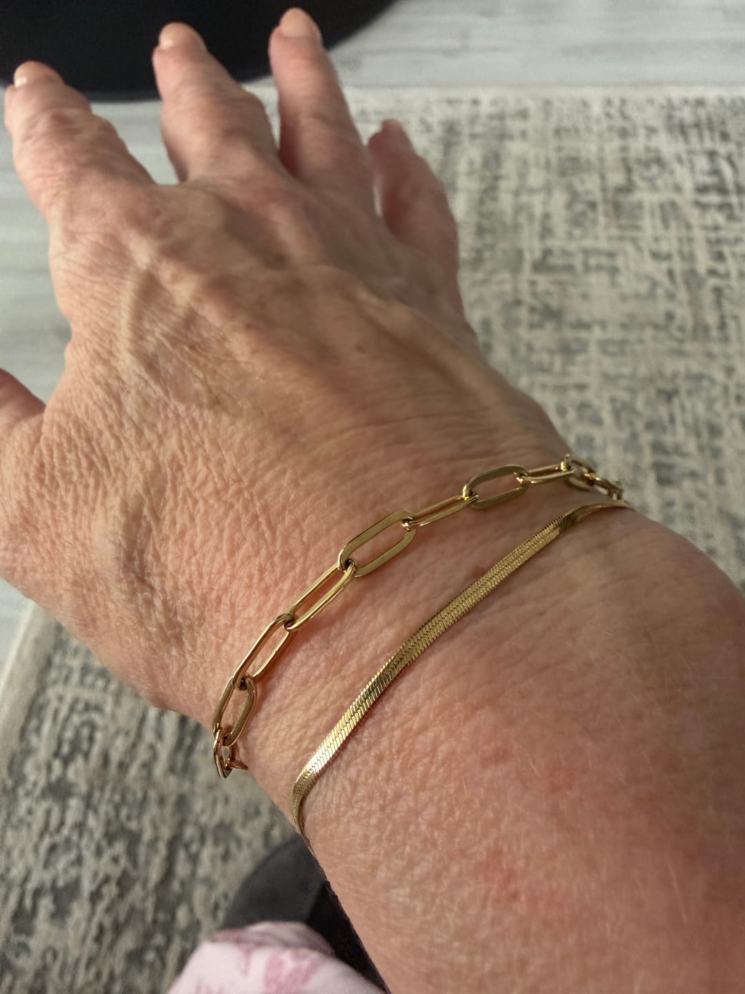 Customer photo review of Paperclip Bracelet