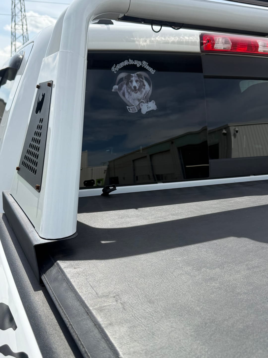Customer photo review of Custom Photo Forever In My Heart Memorial Car Window Decal Sticker