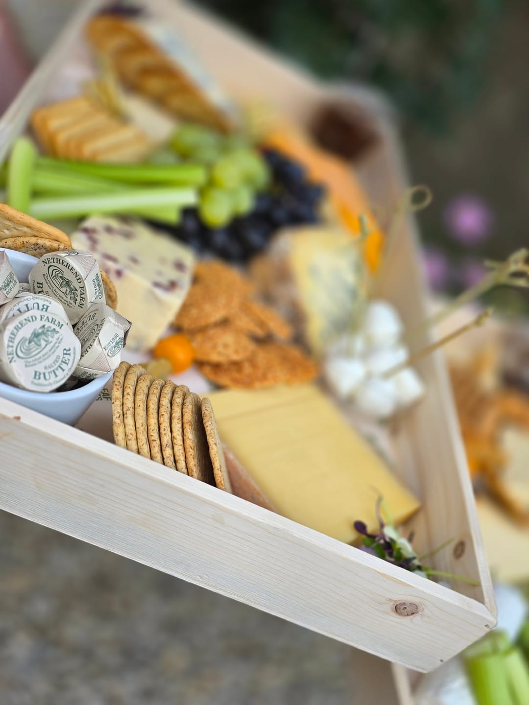 Customer photo review of 16" x 16" Large Wooden Serving Tray