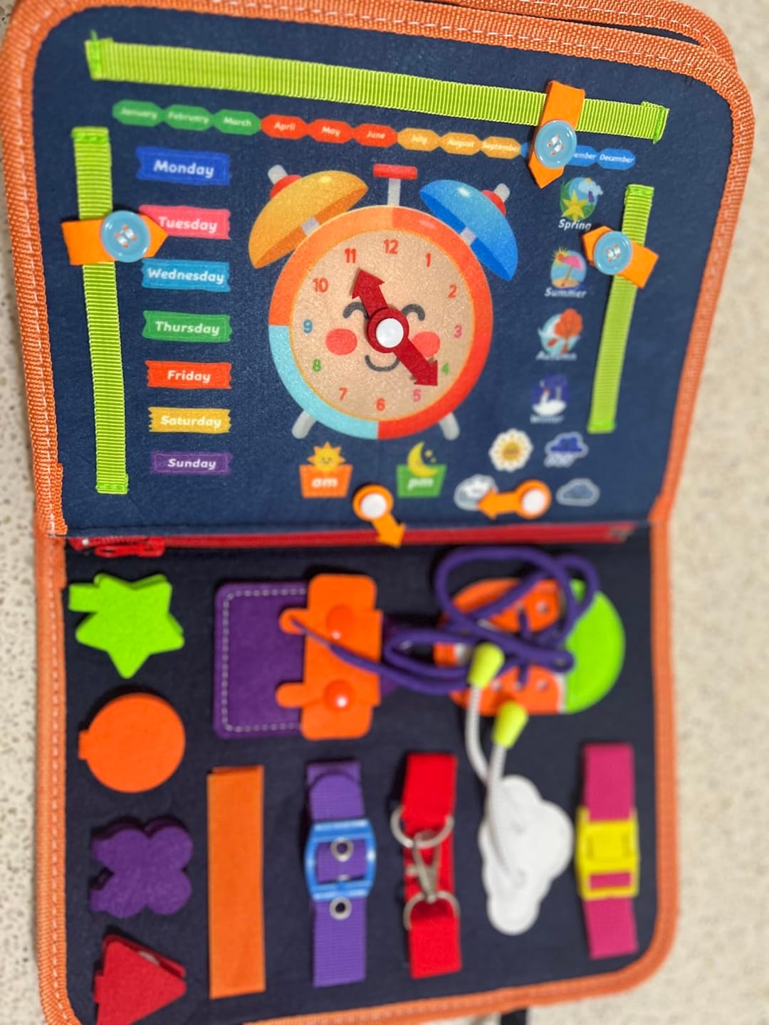 Customer photo review of Montessori Busy Book
