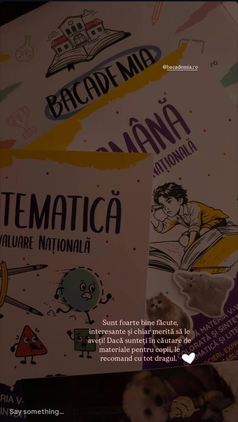 Customer photo review of Pachet Evaluare Națională (Română + Matematică) Bacademia