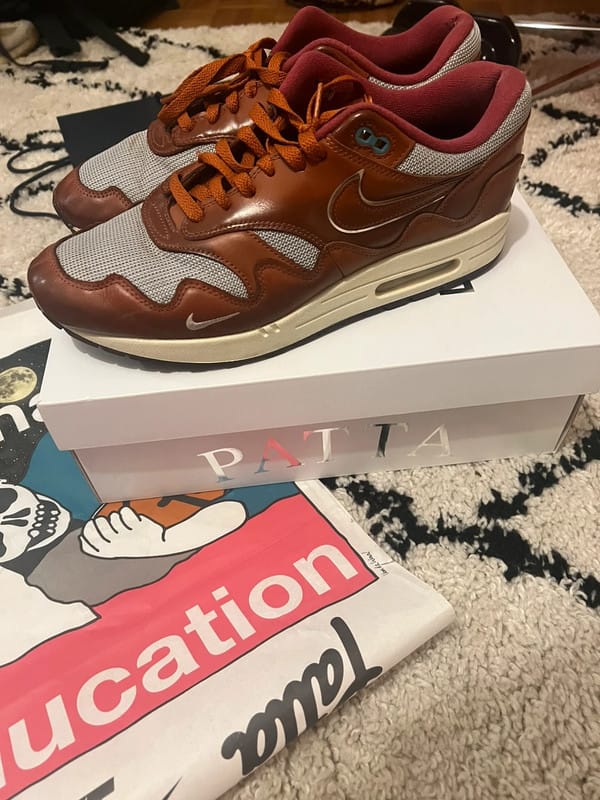 Customer photo review of Nike Air Max 1 Patta The Next Wave Dark Russett