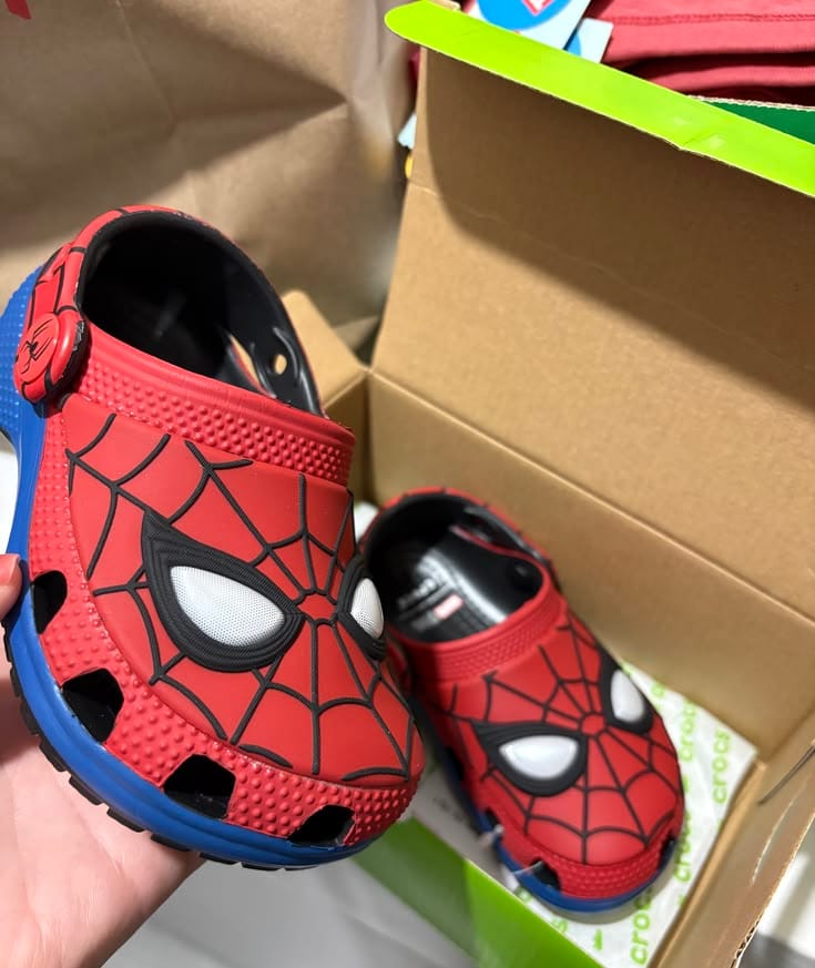 Customer photo review of Spider-Man Clog