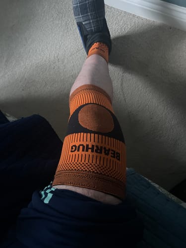 Customer photo review of Bamboo Ankle Support For Achilles Tendon And Ankle Sprains